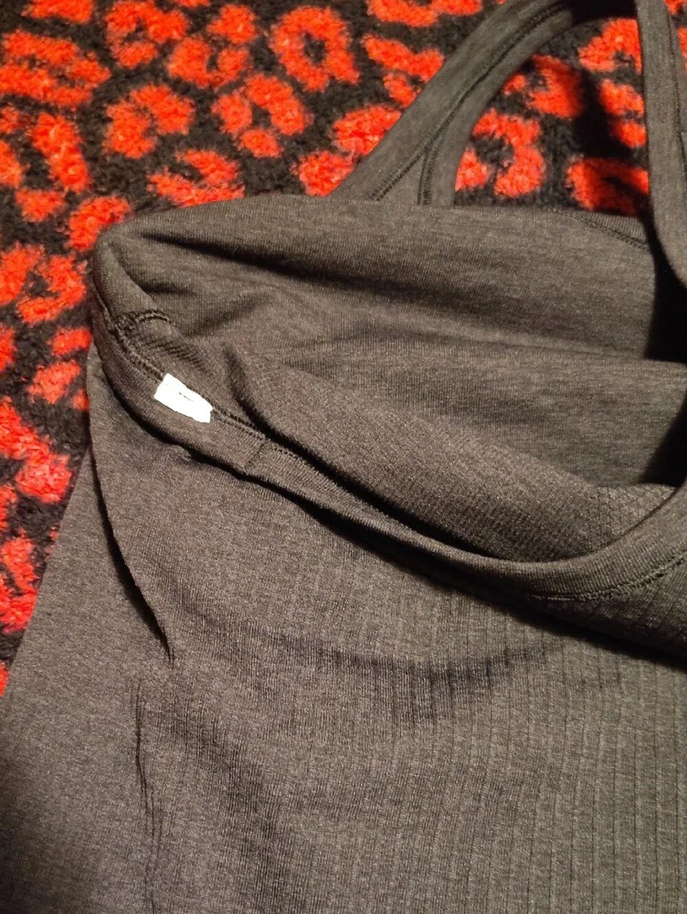 lululemon athletica Black Ribbed Racerback Tank